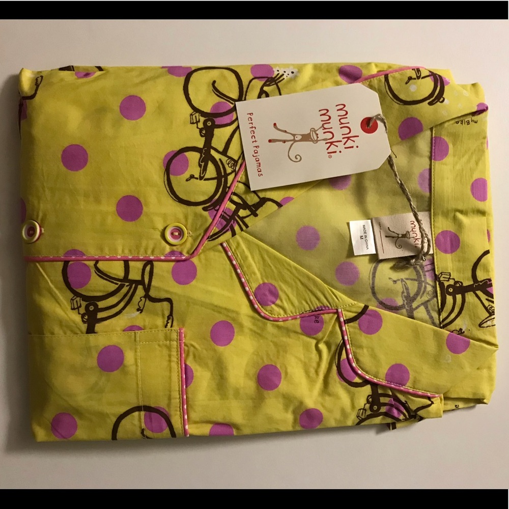 Munki Munki 2pc LS PJ set “bicycles”